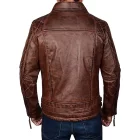 Rugged, durable, and stylish—this distressed leather jacket is a must-have. #LeatherFashion
