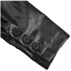 Classic sophistication—women’s black leather coat for every season