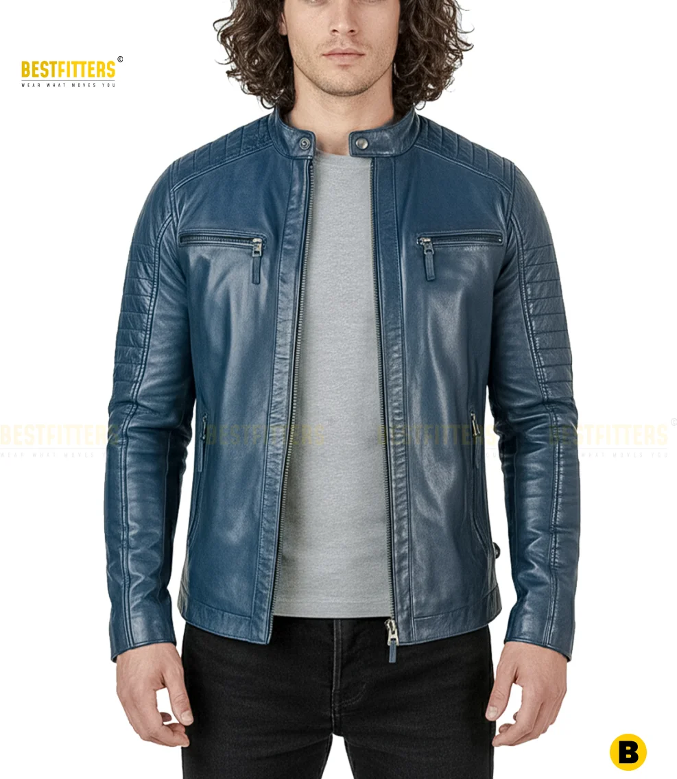 Side profile showing soft lambskin texture